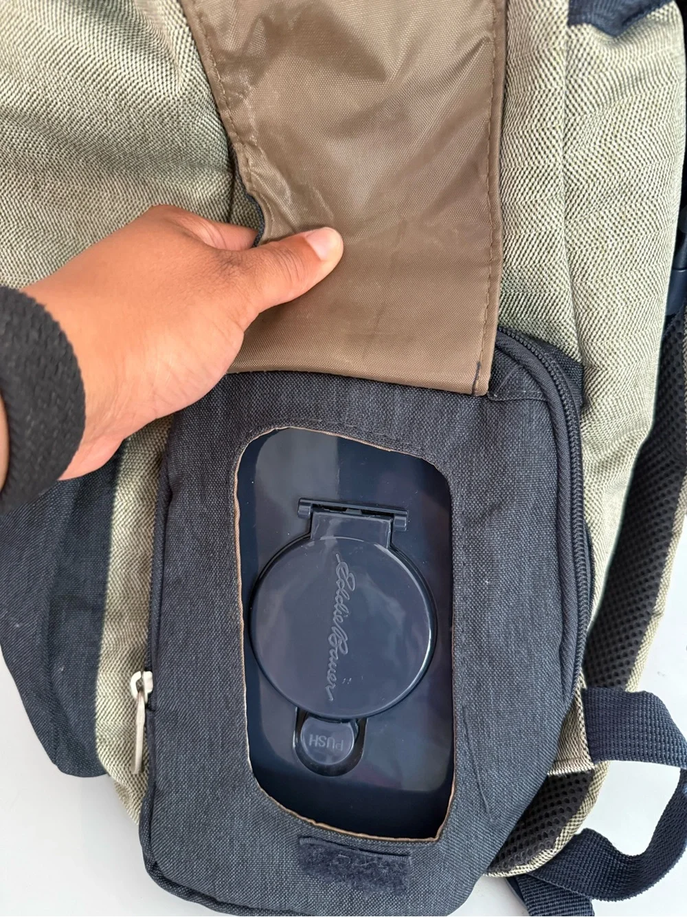 Eddie Bauer Canvas Diaper Bag/ Backpack